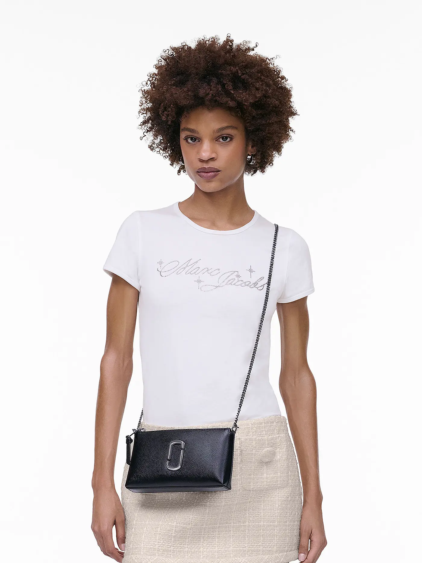MARC JACOBS | Ledertasche - Mini Bag THE POCHETTE | schwarz